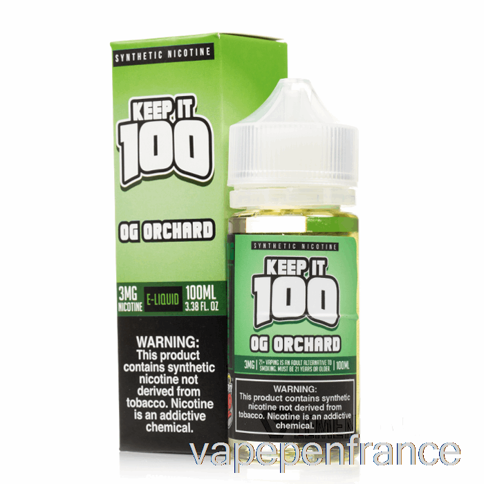 Og Orchard - Gardez-le 100 - 100 Ml 0 Mg Stylo Vape